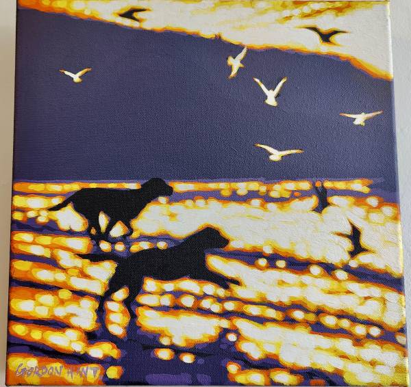 - Acrylic on Canvas, Painting by Gordon Hunt, measuring 30 x 30 cm (H x W) £360